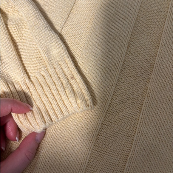 Cream Ribbed Knit Sweater Brooks Brothers - Picture 4 of 4